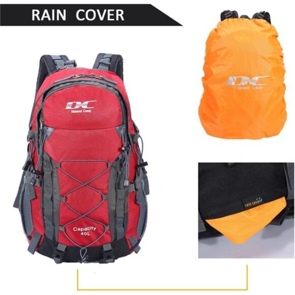 Waterproof Hiking Backpack for Men and Women, Lightweight Day - Picture 5 of 6